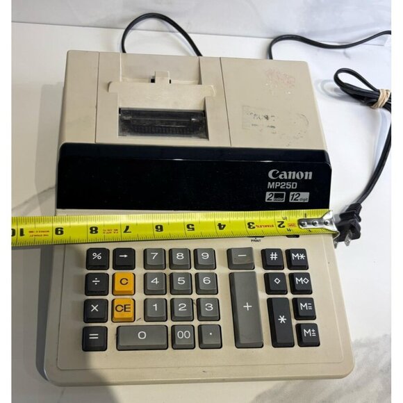 Canon MP25D 12 Digit Printing Calculator 2-Color Quiet Operation Large Display - Picture 3 of 5